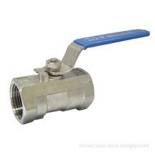 one-piece stainless steel theraded ball valve